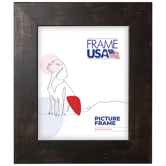 Frame USA Café Wide Espresso Single Image Picture Frame
